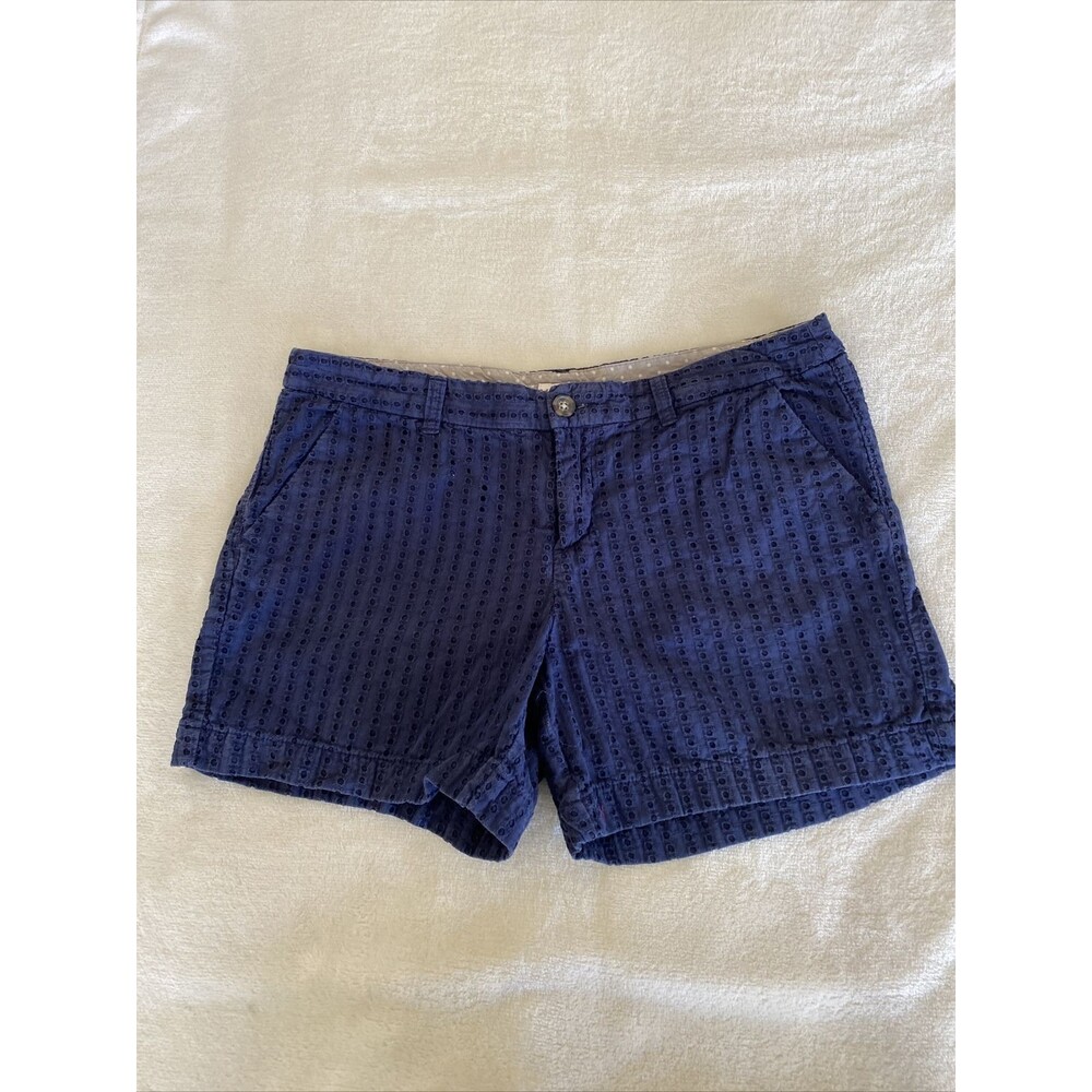 Women’s Navy Blue Merona cotton Shorts SZ 12 4 1/2” inseam